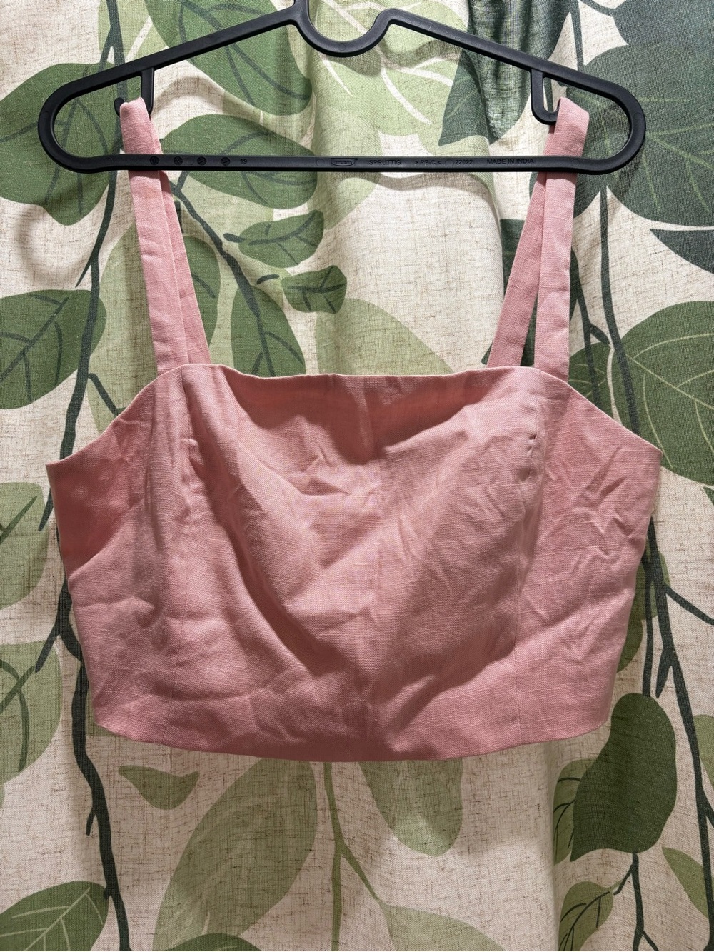 Commense Mauve Cropped Square-Neck Tank